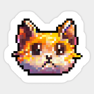 Cat with Cute Eyes Sticker